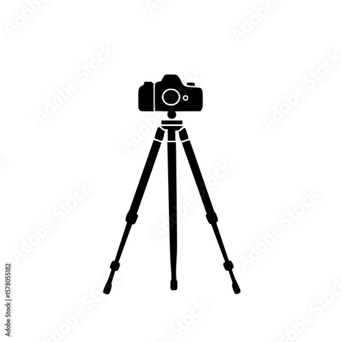 Camera Tripod Icon for Photography and Videography Equipment
