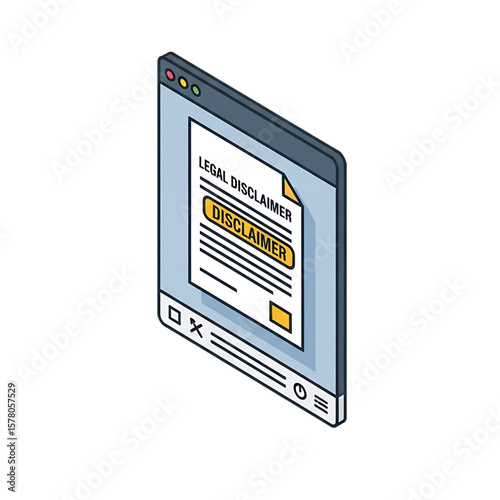 Legal disclaimer document or policy display.