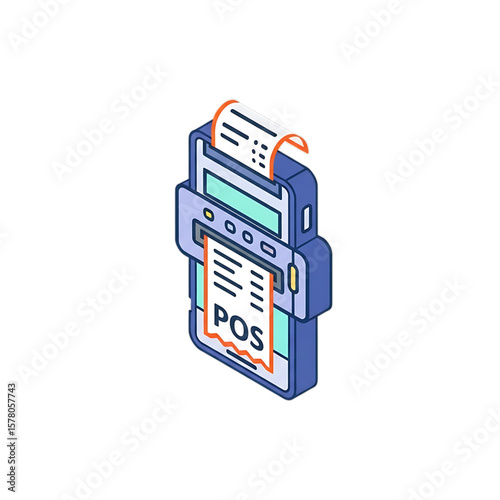 POS system printing receipt after transaction.