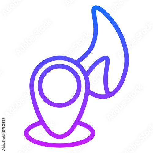 Fire Location Vector Icons