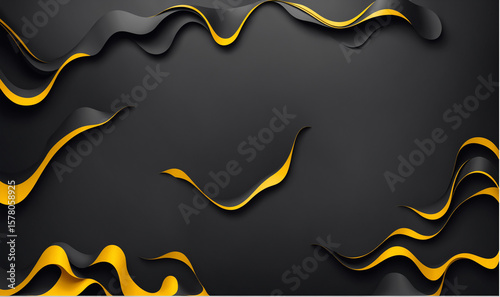 elegant flowing yellow line...