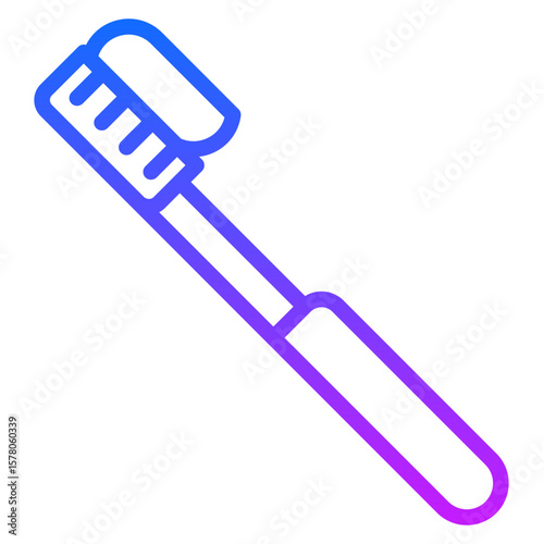 Tooth Paste on Brush Vector Icons