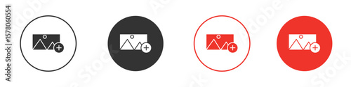 Add photos icon pack. Clipart Vector design
