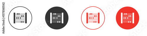 Abacus icon pack. Clipart Vector design