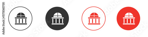 Balcony icon pack. Clipart Vector design
