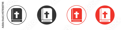 Bible icon pack. Clipart Vector design