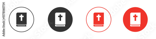 Bible icon pack. Clipart Vector design