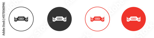 Car bumper icon pack. Clipart Vector design
