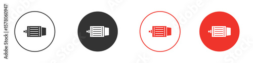 Car alternator icon pack. Clipart Vector design
