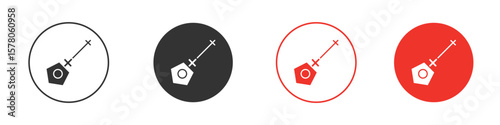 Car dipstick icon pack. Clipart Vector design