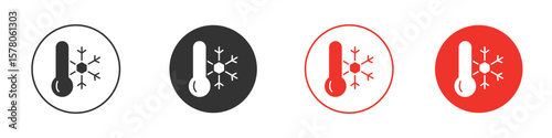 Cold icon pack. Clipart Vector design