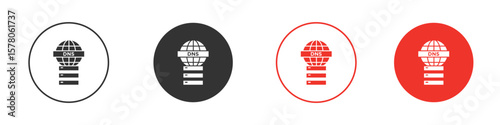 DNS icon pack. Clipart Vector design