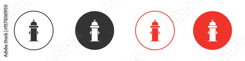 Fire hydrant icon pack. Clipart Vector design