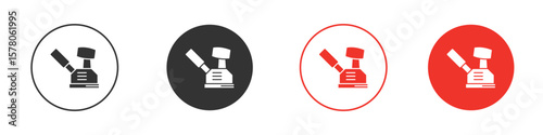 Floor sanding machine icon pack. Clipart Vector design