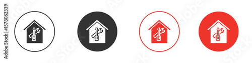 Home repair icon pack. Clipart Vector design