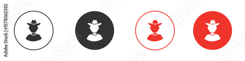 Hunter icon pack. Clipart Vector design