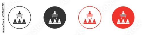 Lecture icon pack. Clipart Vector design