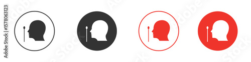 Nasal swab icon pack. Clipart Vector design