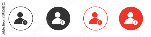 Personal loan icon pack. Clipart Vector design