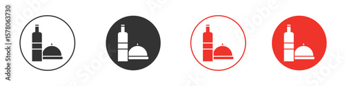 Room service icon pack. Clipart Vector design