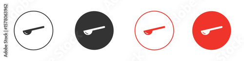 Spoon icon pack. Clipart Vector design