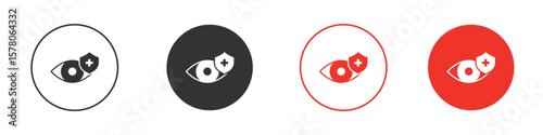 Vision insurance icon pack. Clipart Vector design