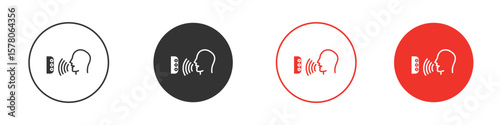 Voice control icon pack. Clipart Vector design