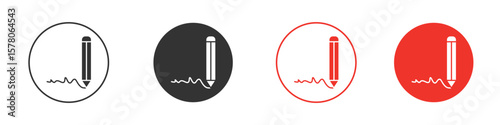 Write icon pack. Clipart Vector design