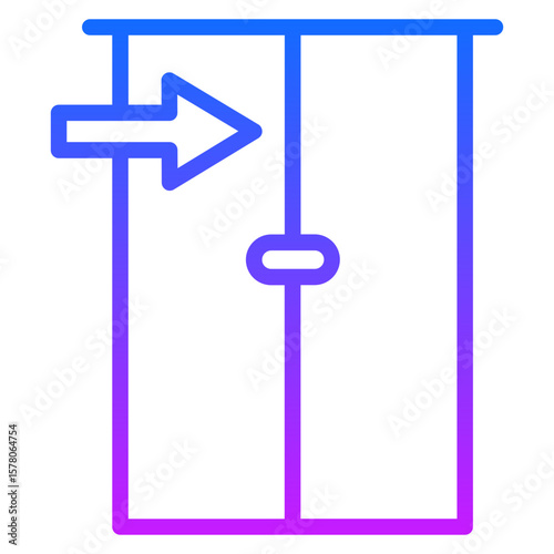 Exit Door Vector Icons