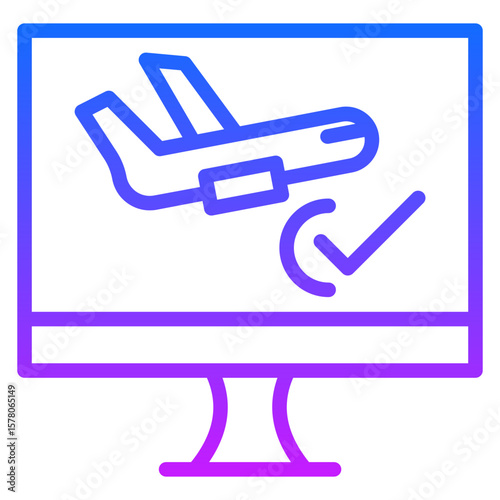 Flight Check In Vector Icons