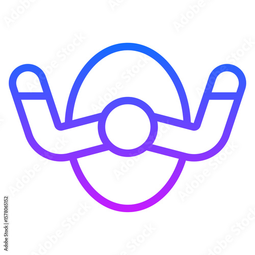 Aeroplane Steering Wheel Vector Icons
