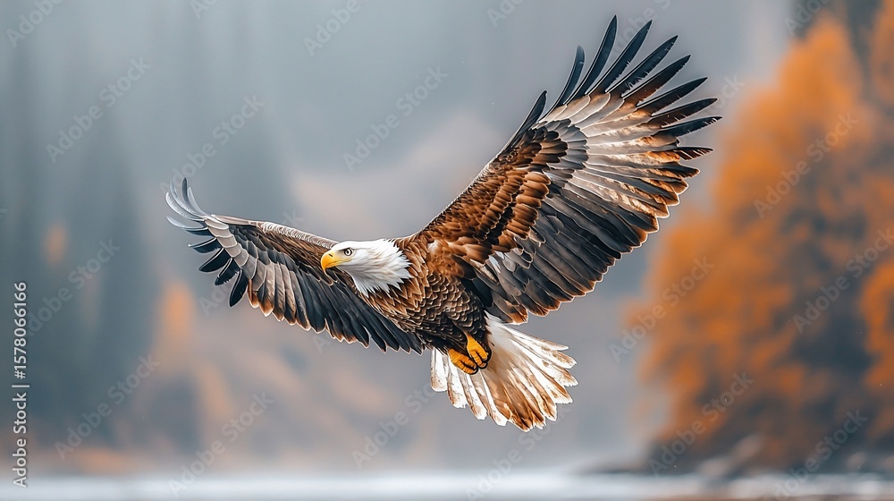 Obraz premium Majestic Eagle Soaring (1)