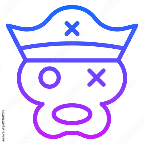 Pirate Monkey Vector Icons
