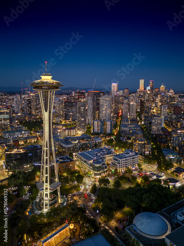 Seattle Skyline in the evening