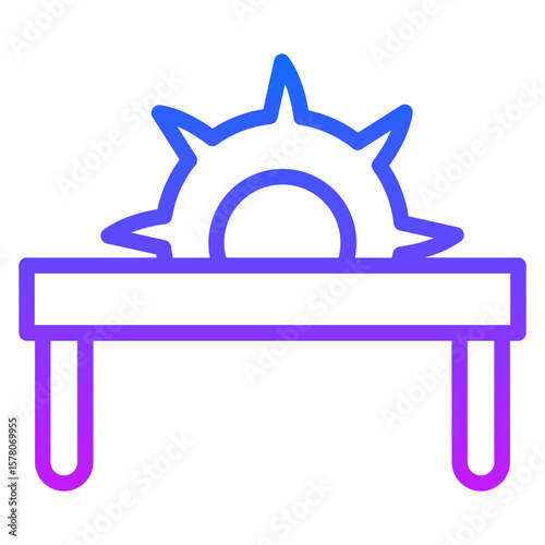 Table Saw Vector Icons
