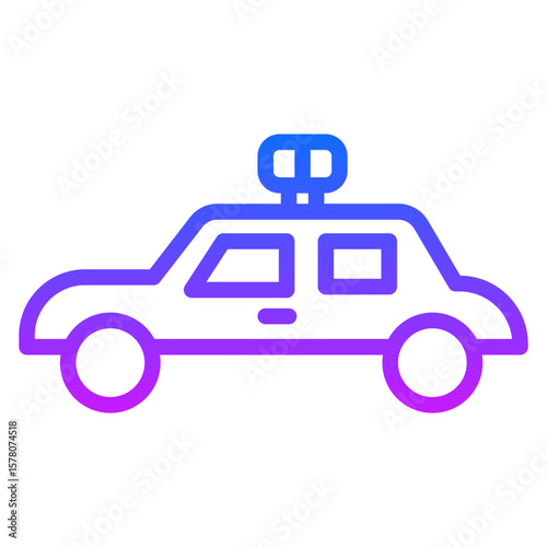 Police Car Vector Icons