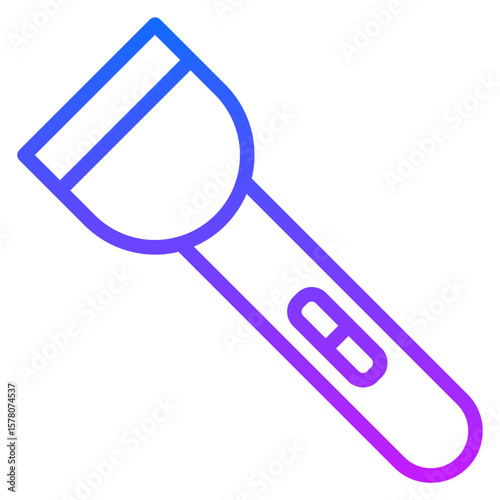 Police Flashlight Vector Icons