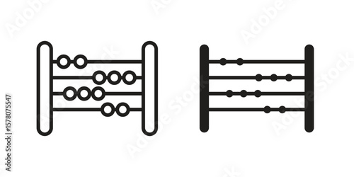 Abacus icon vector design, perfect for website ui designs