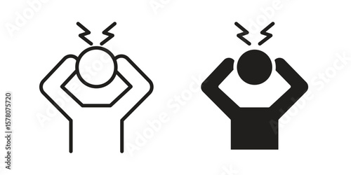 Anxiety icon vector design, perfect for website ui designs
