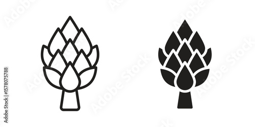 Artichoke icon vector design, perfect for website ui designs