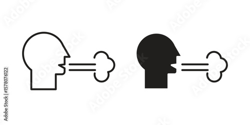 Breath icon vector design, perfect for website ui designs