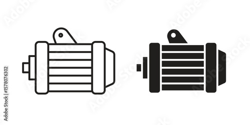 Car alternator icon vector design, perfect for website ui designs