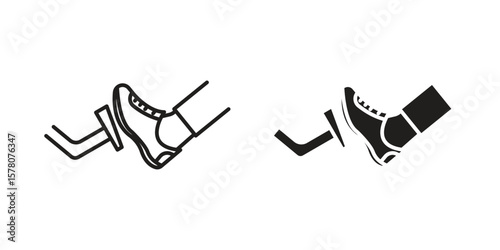 car pedal icon vector design, perfect for website ui designs