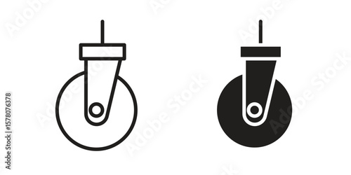 Cart trolley wheel icon vector design, perfect for website ui designs