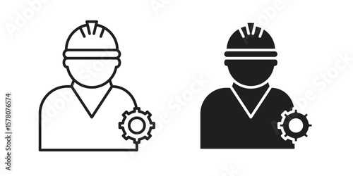 Civil Engineer icon vector design, perfect for website ui designs