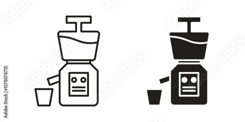 Cold pressed juicer icon vector design, perfect for website ui designs