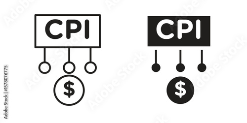Consumer prices index icon vector design, perfect for website ui designs