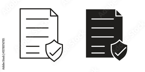 Contract coverage icon vector design, perfect for website ui designs