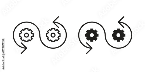 Devops icon vector design, perfect for website ui designs