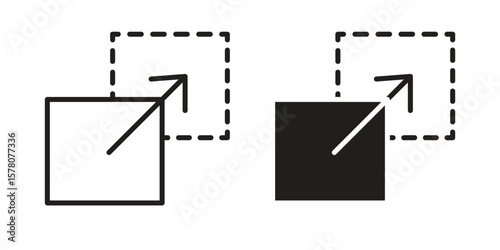 Drag and drop icon vector design, perfect for website ui designs